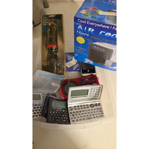 198 - A Collection of Electronics and Tools including Portable Air Cooler