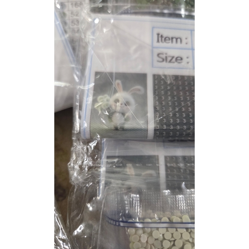 228 - Ten Rabbit Design Diamond Painting Kits J-2554 30x40cm