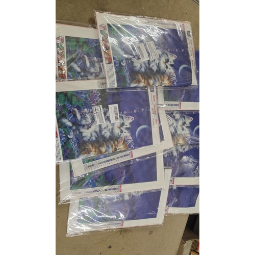 231 - Ten Kittens Diamond Painting Kits DP1718
