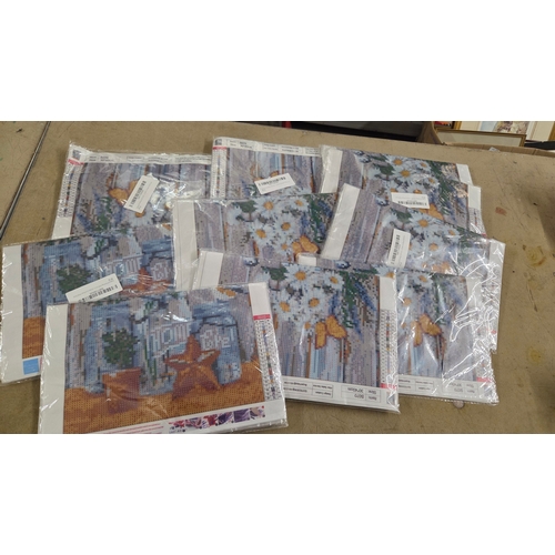 237 - Ten Nautical and Floral Slogan Diamond Painting Kits