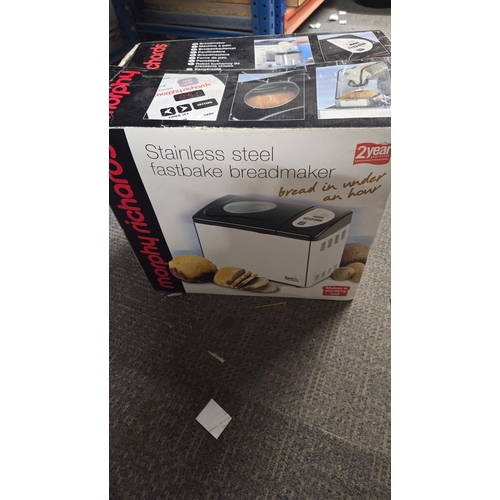 73 - Morphy Richards Stainless Steel Fastbake Breadmaker