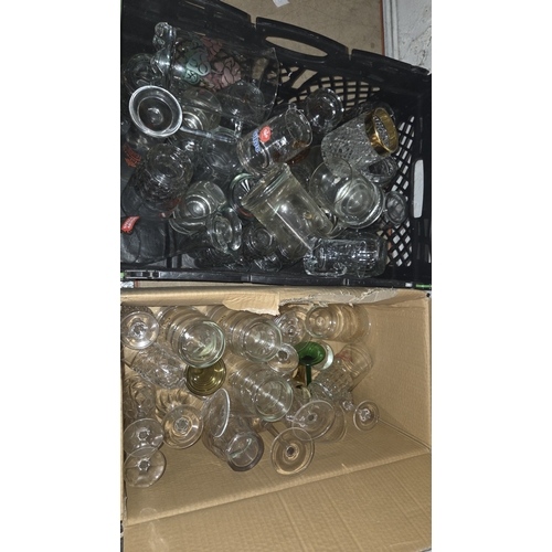 91 - A Collection of Assorted Branded and Clear Glassware