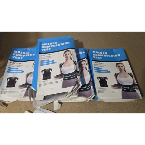 264 - Four Moulded Compression Posture Corrector Vests