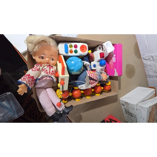 265 - A Collection of Vintage Toys and Dolls including Fisher-Price