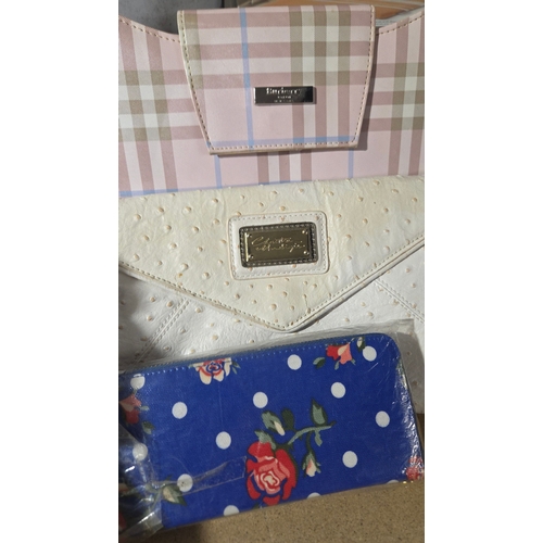 269 - A Trio of Fashion Handbags and a Patterned Wallet
