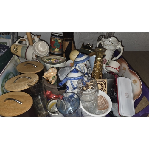 285 - A Collection of Decorative Ceramics Glassware and Household Items