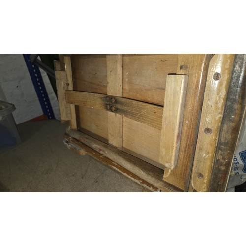 300 - Fold-away Table with Hand-painted clown face