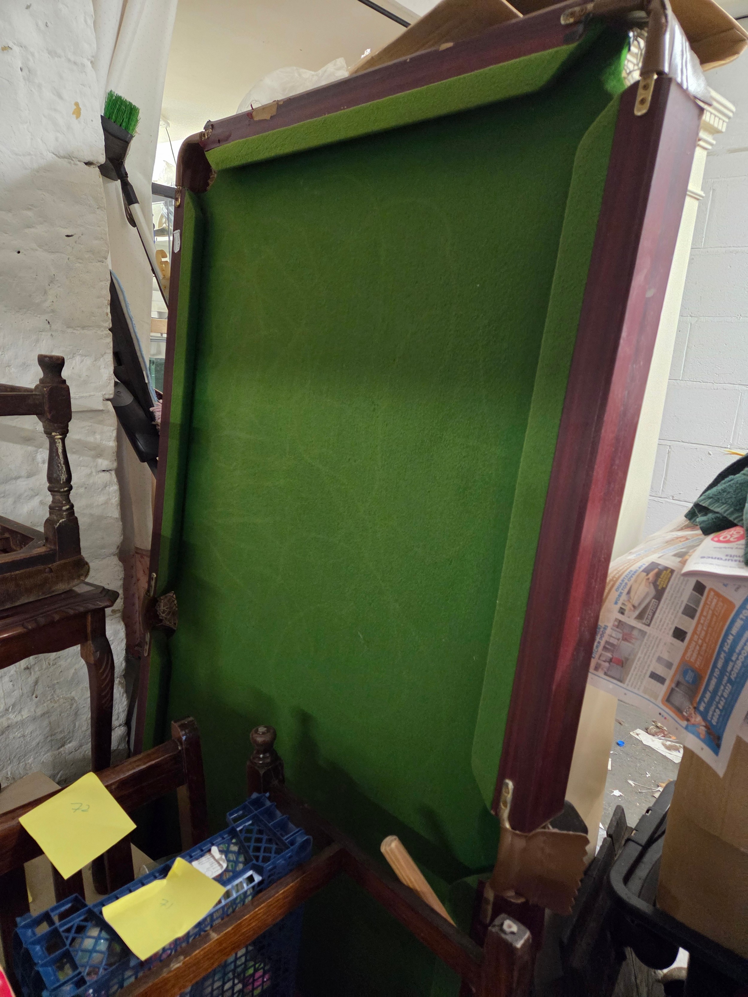 Free Standing Pool Table with cues and balls