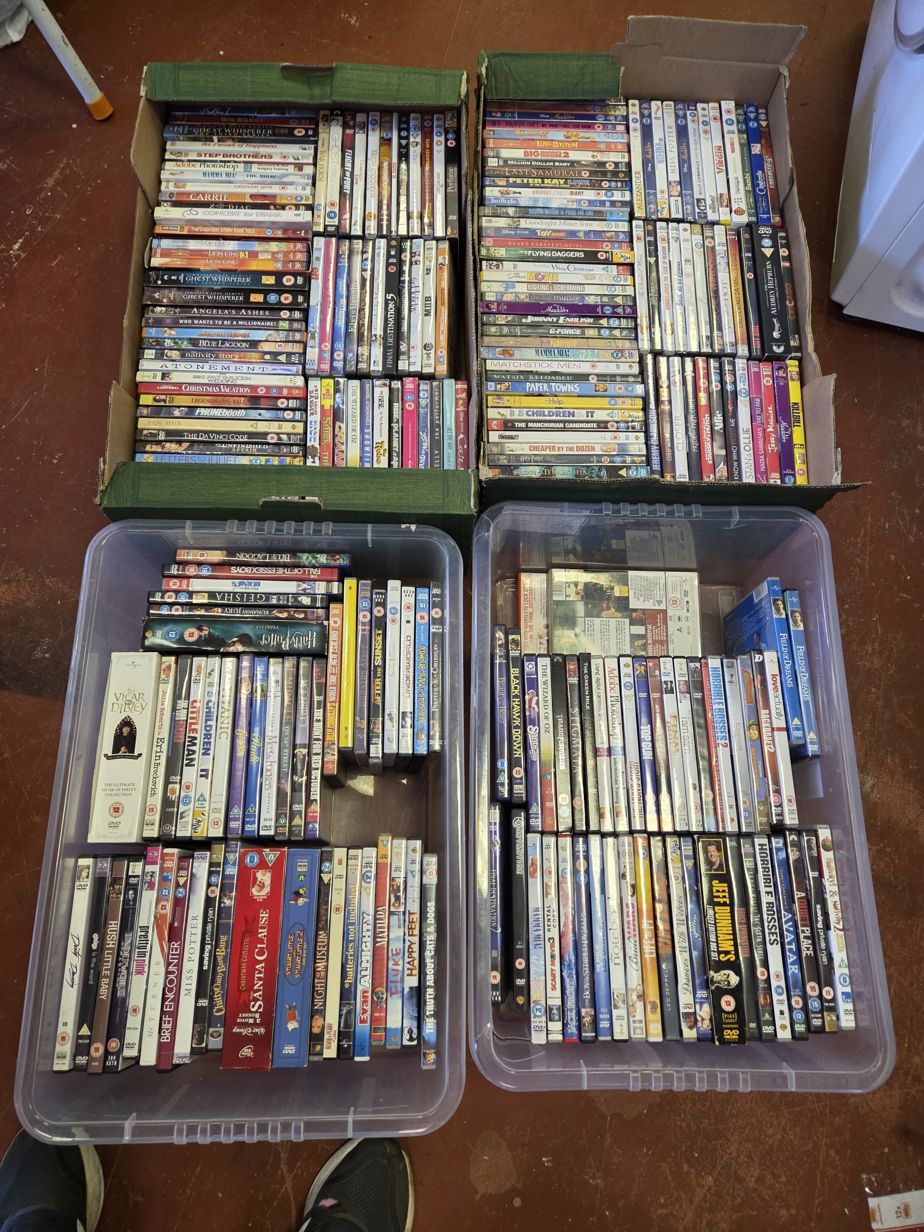 A Collection of Approximately 250–300 DVDs and Television Box Sets