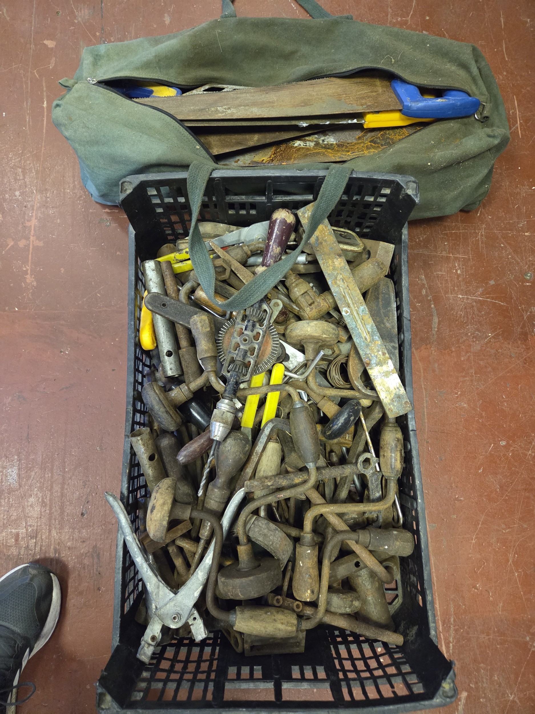 An Assortment of Vintage and Modern Workshop Hand Tools