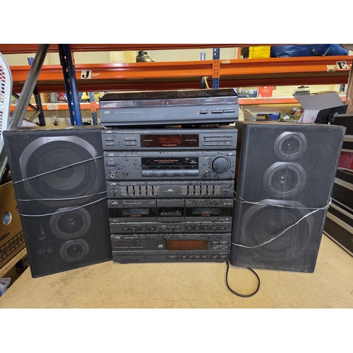 A JVC Component Hi-Fi Stack System and SP-E33 Speakers