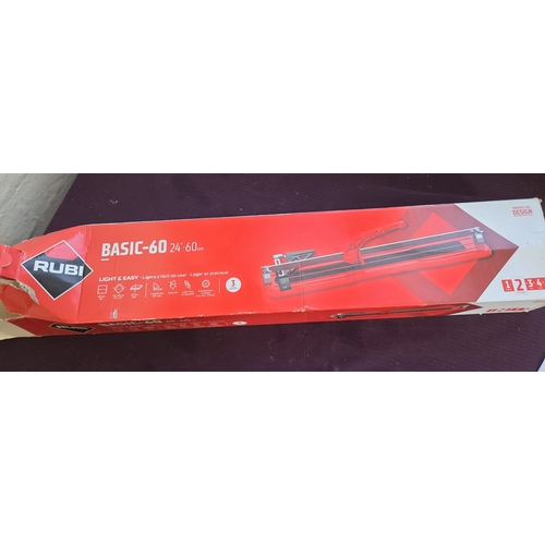 101 - A Rubi Basic-60 Manual Tile Cutter in Original Packaging
