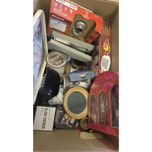 172 - Two Boxes of Kitchenware and Household Decorative Items