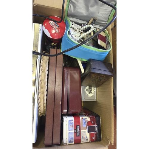 172 - Two Boxes of Kitchenware and Household Decorative Items