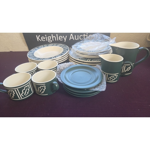 248 - A Collection of Forest Pattern Stoneware Tableware Attributed to Hornsea Pottery