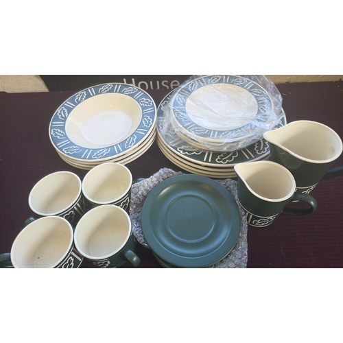 248 - A Collection of Forest Pattern Stoneware Tableware Attributed to Hornsea Pottery