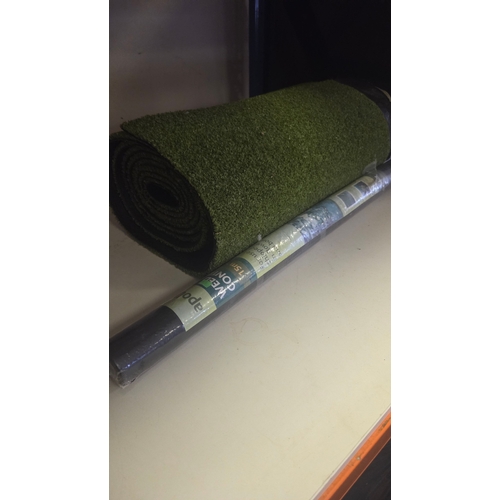 257 - Two Rolls of Landscaping Materials Including Apollo Weed Control Fabric and Artificial Turf