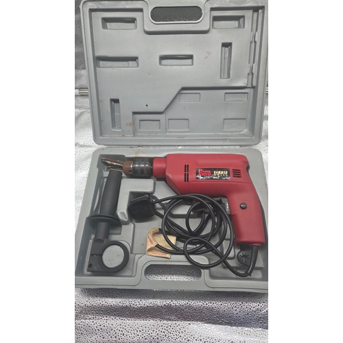282 - A Power Devil 600W Corded Hammer Drill in Fitted Case working order