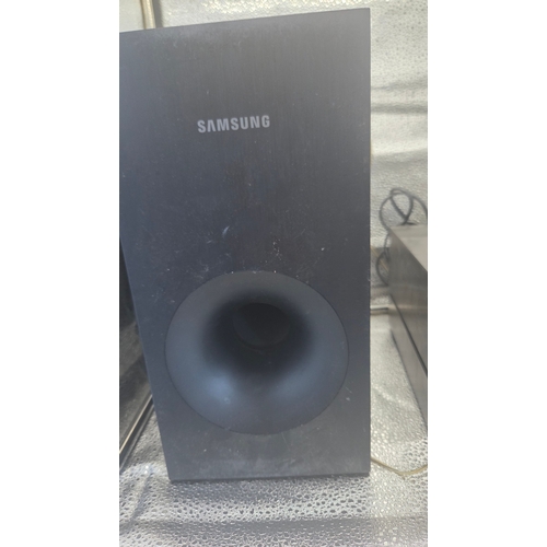 290 - Two Audio Components comprising a Sony CMT-BX77DBI Micro Hi-Fi System and a Samsung Subwoofer. Both ... 