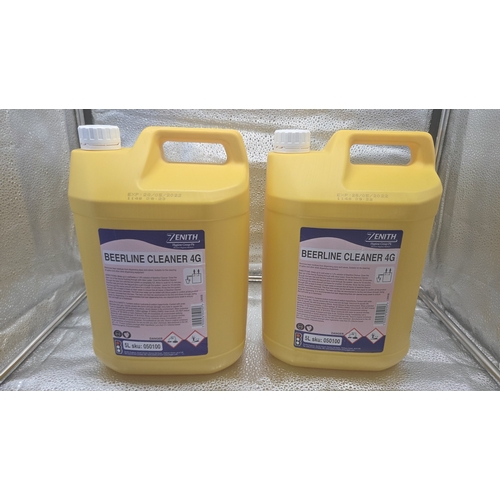 292 - A Pair of 5 Litre Containers of Zenith Hygiene Beerline Cleaner 4G