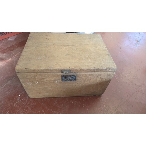 378 - Late 19th or Early 20th Century Pine Tool Chest