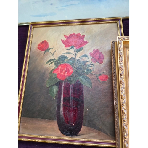 397 - Carlos Rios, Mike Boote, and Others, A Group of Framed Artworks (Signed)