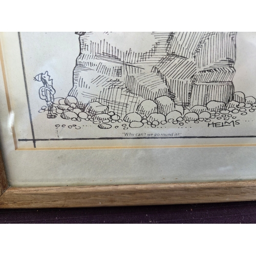 399 - Robert Dixon (1780-1815), Lakenham Church, Etching and a Humorous Cartoon after Helms