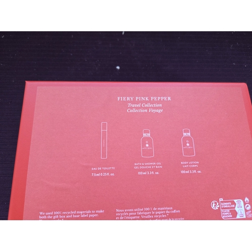 406 - A Trio of Molton Brown Fiery Pink Pepper Travel Collection Products