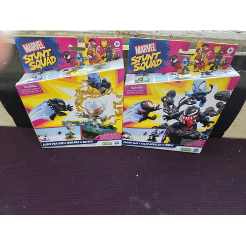 408 - A Pair of Hasbro Marvel Stunt Squad Action Figure Playsets