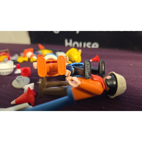 64 - A Collection of Vintage Geobra Playmobil Toy Figures and Accessories