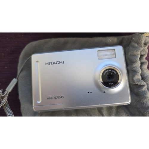 65 - Hitachi HDC-570AS 5.0 Megapixel Compact Digital Camera with Accessories and Box