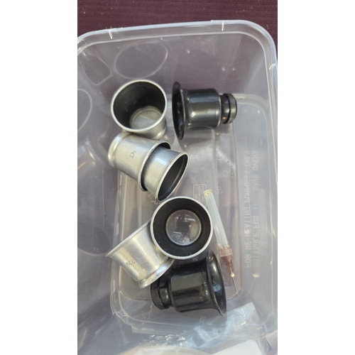 68 - An Assortment of Horological Movement Components, Clockmaker's Tools, and a Hobbyist Clock Kit