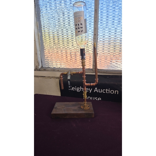 70 - A Contemporary Industrial Style Copper and Brass Drinks Dispenser
