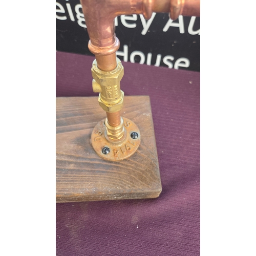 70 - A Contemporary Industrial Style Copper and Brass Drinks Dispenser