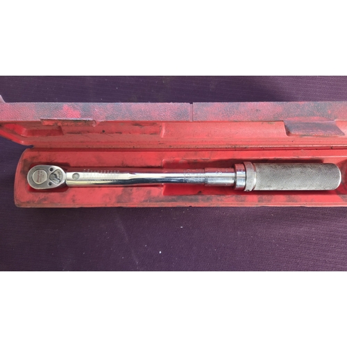 74 - A Snap-on 3/8 Inch Drive Click-Type Torque Wrench and Original Case