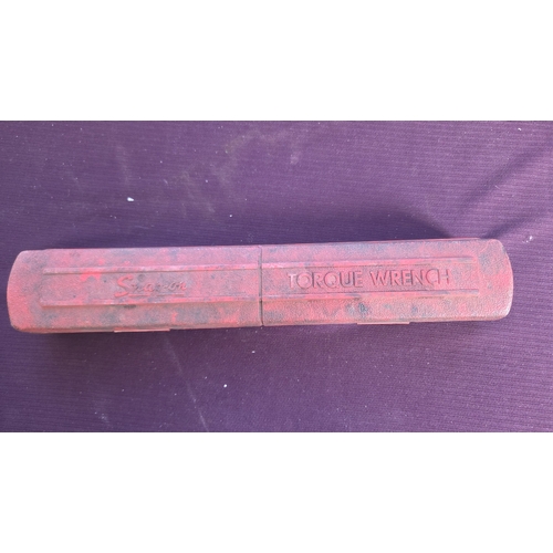 74 - A Snap-on 3/8 Inch Drive Click-Type Torque Wrench and Original Case