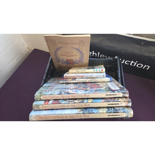 81 - A Collection of Military History Books and Pamphlets including Salamander Civil War Titles