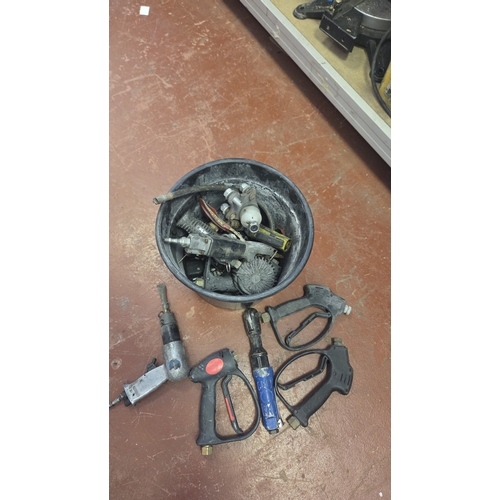 204 - A Collection of Professional Pneumatic Workshop Tools and Pressure Washer Accessories