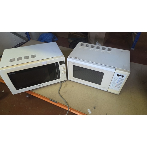 262 - Two Panasonic microwave ovens including Dimension 4 Inverter and Micro and Browner models