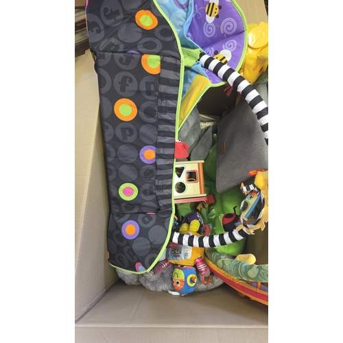 264 - An Assortment of Infant and Toddler Toys Including Fisher-Price Activity Gym Components