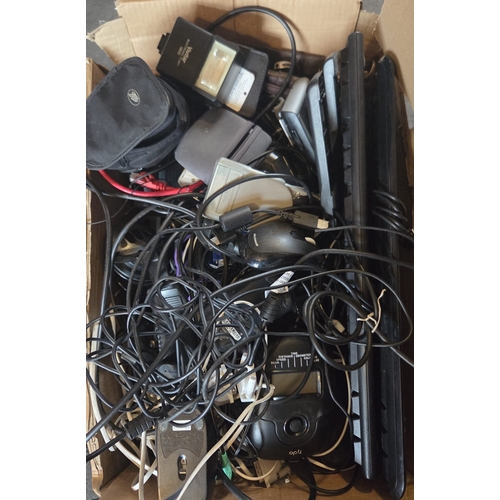 287 - An Assortment of Computer Peripherals, Photographic Equipment, and Electronic Accessories