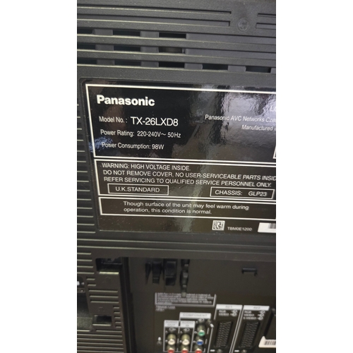 87 - Panasonic VIERA TX-26LXD8 26-Inch HD Ready LCD Television powers on