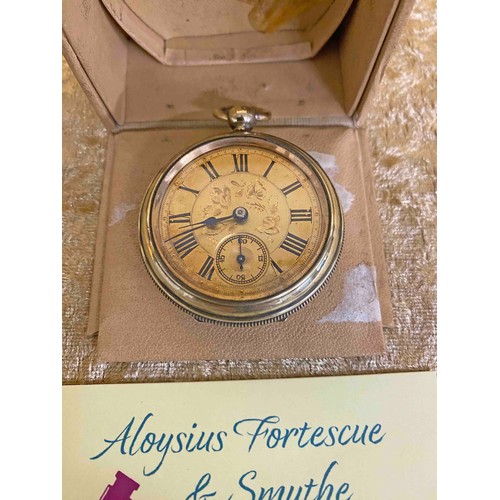 186 - Antique pocket watch in original box