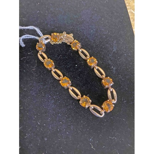 12 - 9 CT Citrine bracelet c 1980