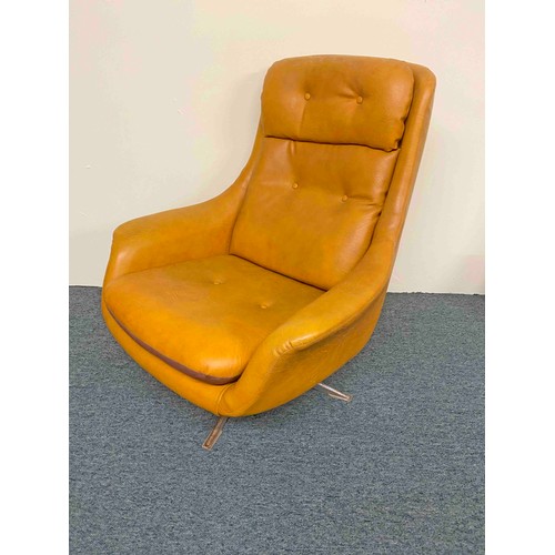 1960s Retro Swivel Chair Swedish Design With Label At Base   1100000622 PREVIEW.JPG