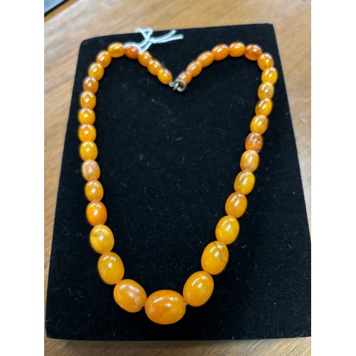 22A - Butterscotch amber beads Approximately 17 grams