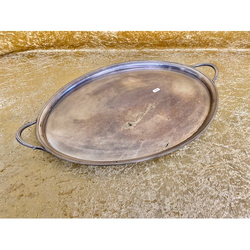 58 - Large Silver plated oval tray