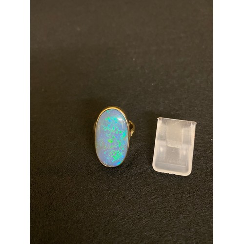 3 - Opal and Gold ring No hallmarks as originated from Australia