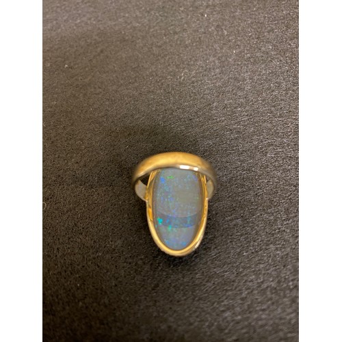 3 - Opal and Gold ring No hallmarks as originated from Australia