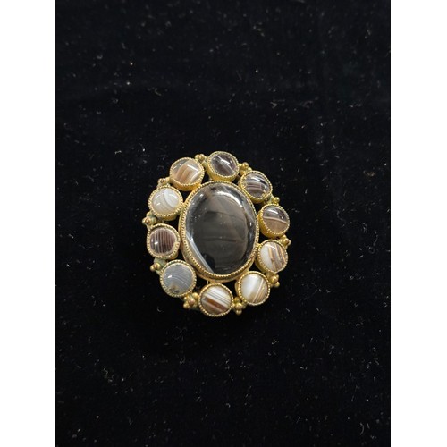 28 - Victorian Agate brooch